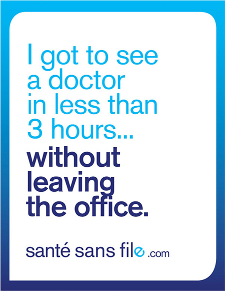 affiche Santé Sans File